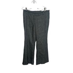 Ann Taylor Loft Maris‎ Modern Fit Flare herringbone pants size 10 petite NEW